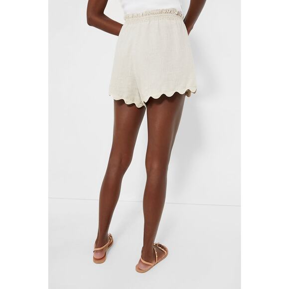 TUCKERNUCK Natural Linen Ava Short Size XL NWT Retail $128 Tuckernuck - Picture 2 of 6